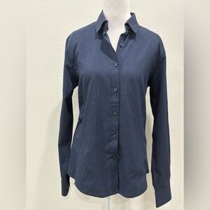 North End Sport Women's Navy Button Down Shirt Size M